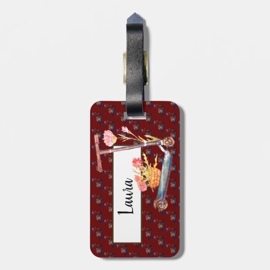 stemming op maat bagagelabel (Achterkant verticaal)