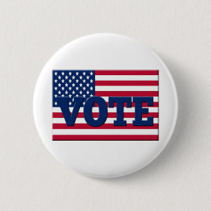 Stemming over de dag van de verkiezingen ronde button 5,7 cm