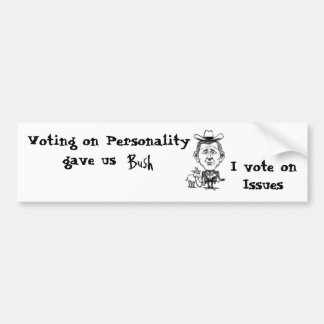 Stemming over de kwesties bumpersticker