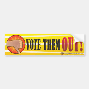 Stemming over de REST van de verkiezingen in 2012 Bumpersticker