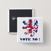 Stemming over de Schotse onafhankelijkheid Vierkante Button 5,1 Cm (Voorkant /achterkant)