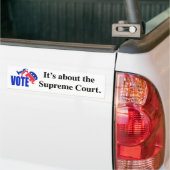Stemming over het hooggerechtshof bumpersticker (Op Truck)