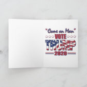 Stemming over het Man - Trump 2020 Bedankkaart (Binnen)