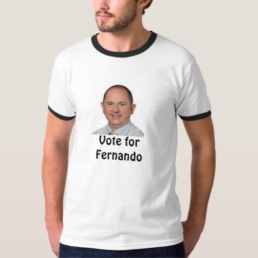Stemming over het T-shirt van Fernando (Voorkant)