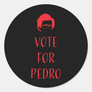 Stemming over Pedro - Napoleon Dynamite Ronde Sticker