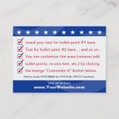 STEMMING - Politieke campagne Visitekaartje (Achterkant)