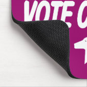 Stemming: punt met witte tekst muismat (Hoek)