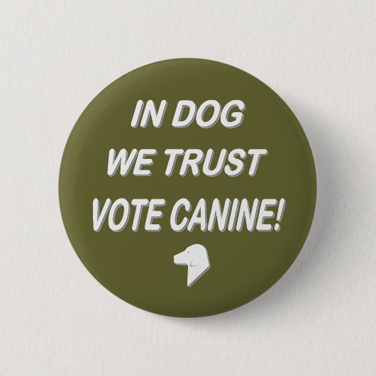 Stemming: punt met witte tekst ronde button 5,7 cm (Voorkant)