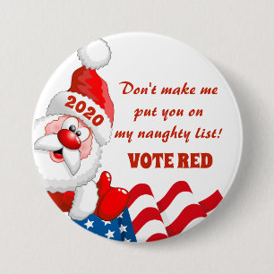 STEMMING RED - REPUBLIEK 2020 VERKIEZING RONDE BUTTON 7,6 CM