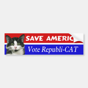 Stemming republi-CAT-Bumpersticker Bumpersticker