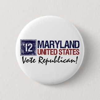 Stemming republikein 2012 - Maryland Ronde Button 5,7 Cm