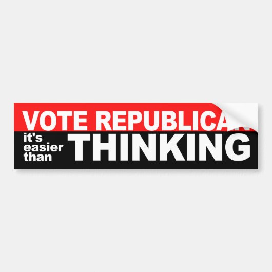 Stemming republikeinse Bumpersticker (Voorkant)