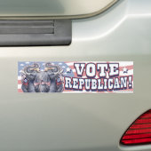 Stemming republikeinse Bumpersticker (Op auto)