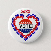 Stemming Republikeinse Button