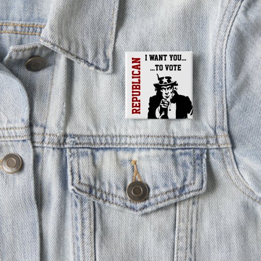 Stemming republikeinse Button (In situ)