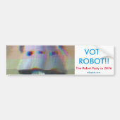 STEMMING ROBOT! BUMPERSTICKER (Voorkant)