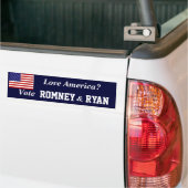 Stemming: Romney Ryan Bumpersticker (Op Truck)