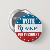 Stemming: Romney voor Button President (Voorkant /achterkant)