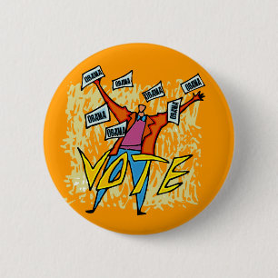 STEMMING RONDE BUTTON 5,7 CM
