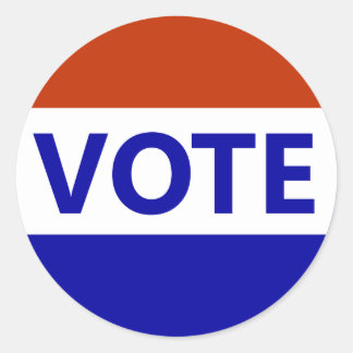 STEMMING RONDE STICKER