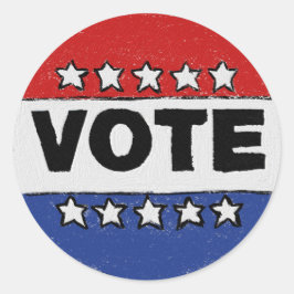 Stemming Ronde Sticker