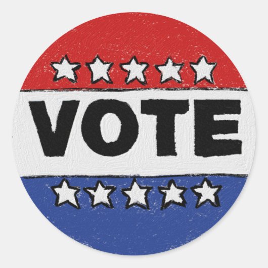 Stemming Ronde Sticker (Voorkant)