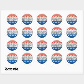 stemming ronde sticker (Vel)