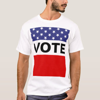Stemming: rood wit blauw t-shirt
