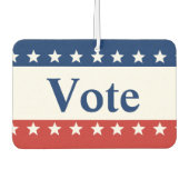 Stemming: rood wit en blauw patriotticum met sterr luchtverfrisser (Voorkant)