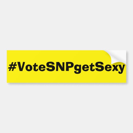 Stemming SNP Bumpersticker (Voorkant)