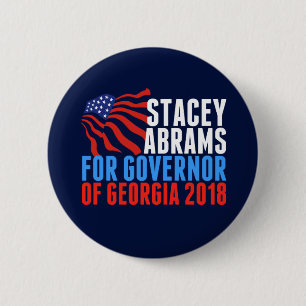 Stemming: Stacey Abrams for Georgia Governor 2018 Ronde Button 5,7 Cm