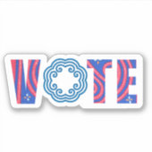 Stemming Sticker - Hmong Design (Voorkant)