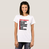 Stemming tegen Greg Abbott Texas Democraat Acrosti T-shirt (Voorkant volledig)