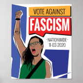 Stemming tegen het fascistische Poster (Voorkant)