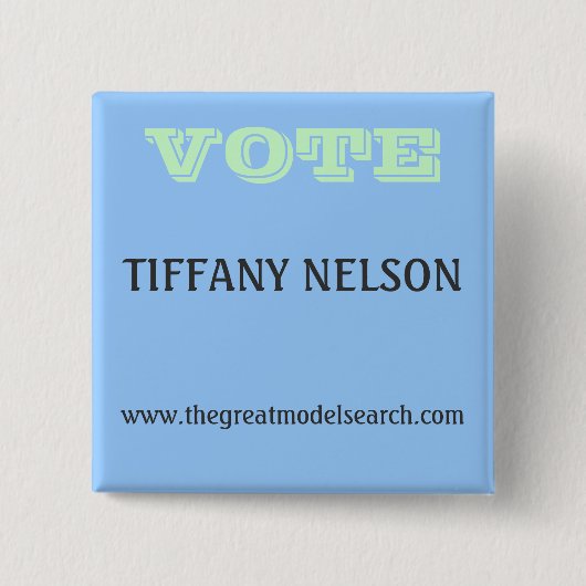 STEMMING TIFFANY NELSON VIERKANTE BUTTON 5,1 CM (Voorkant)
