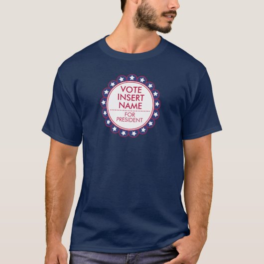 Stemming Verkiezing Aangepaste T-shirt politieke c (Voorkant)