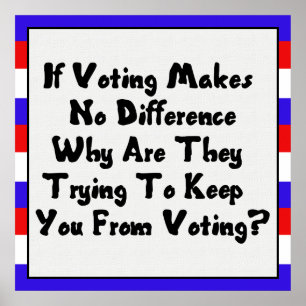 STEMMING VERKRIJGEN POSTER