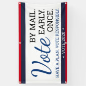 Stemming via e-mail: vervroegd na de verkiezingen  spandoek (Verticaal)