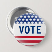 Stemming vlag pop ronde button 7,6 cm (Voorkant /achterkant)