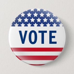 Stemming vlag pop ronde button 7,6 cm