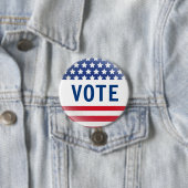 Stemming vlag pop ronde button 7,6 cm (In situ)