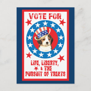 Stemming voor Beagle Briefkaart