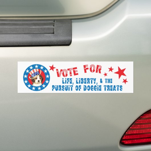 Stemming voor Beagle Bumpersticker (Op auto)