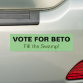 Stemming voor Beto vult de moeras Bumpersticker (Op auto)