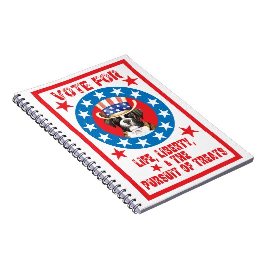 Stemming voor Boxer Notitieboek (Rechterzijde)