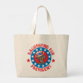 Stemming voor Dachshund Grote Tote Bag (Achterkant)