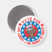 Stemming voor Dachshund Magneet (Voorkant / Achterkant)