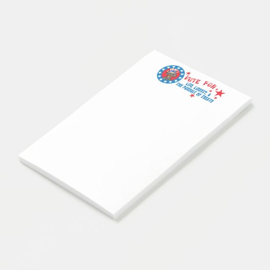 Stemming voor Dachshund Post-it® Notes (Schuin)