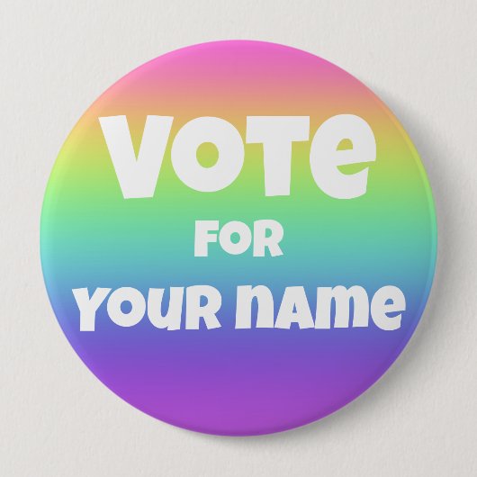 Stemming voor de Button van de Rainbow met persoon (Voorkant)