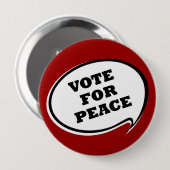 Stemming voor de Rode Button voor de vrede (Voorkant /achterkant)